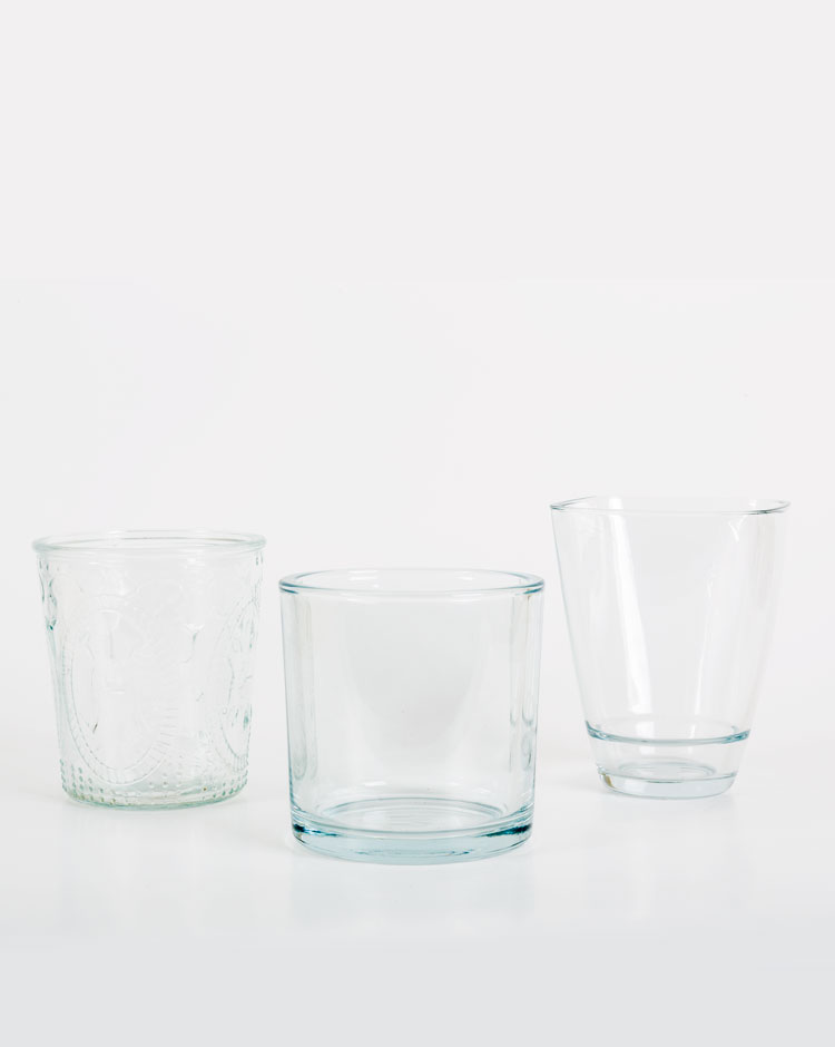 Macetas decorativas cristal